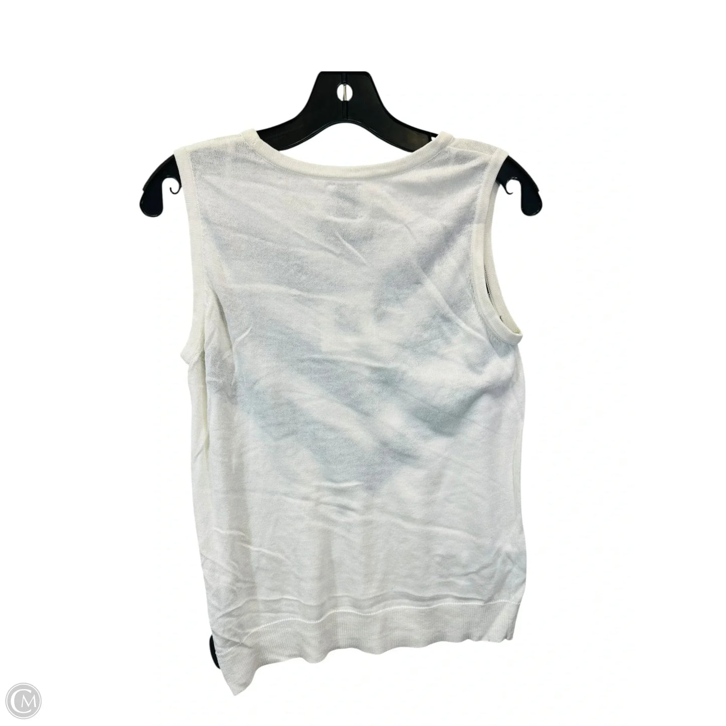 Top Sleeveless By Anne Klein In Black & Tan, Size: M