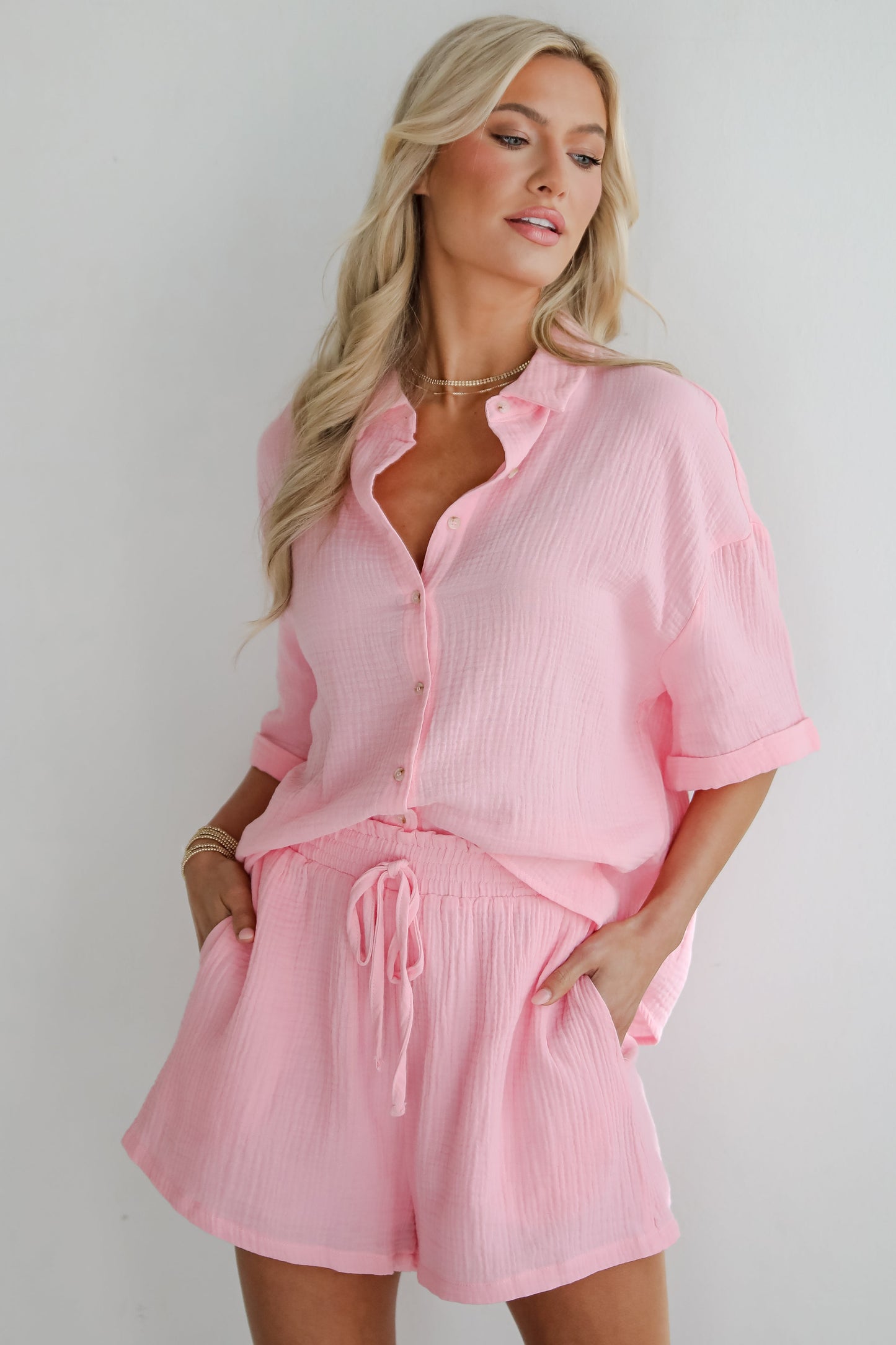 FINAL SALE - Hit The Breeze Linen Blouse - DU DEAL