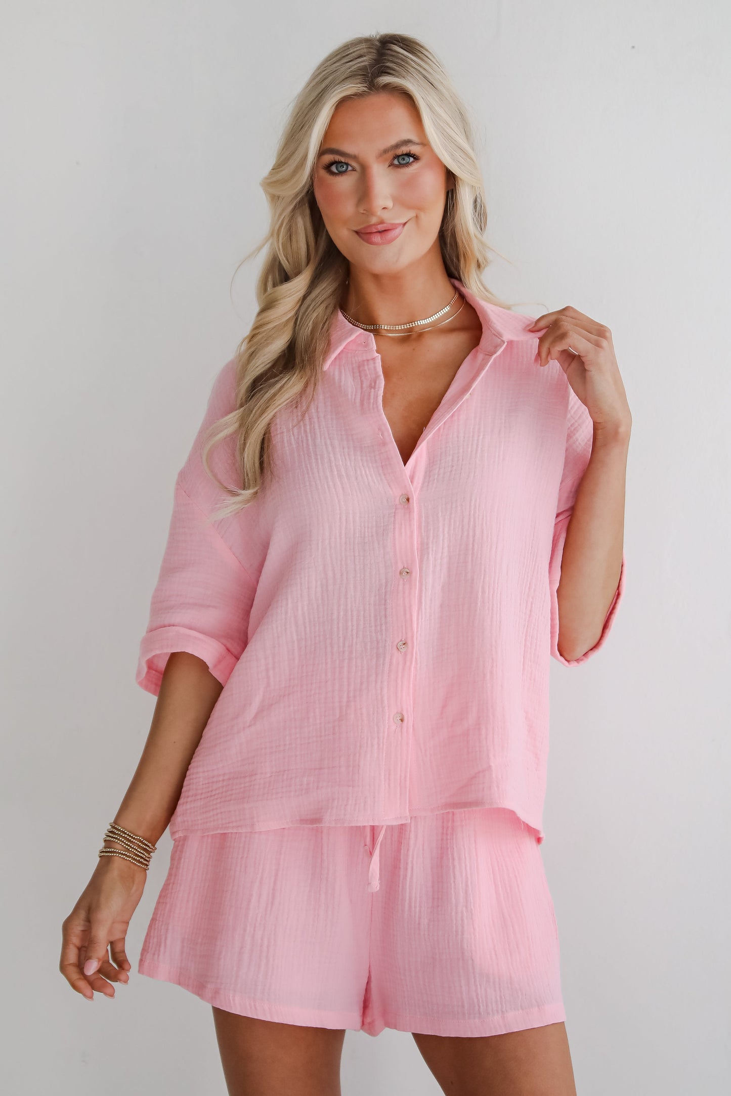 FINAL SALE - Hit The Breeze Linen Blouse - DU DEAL