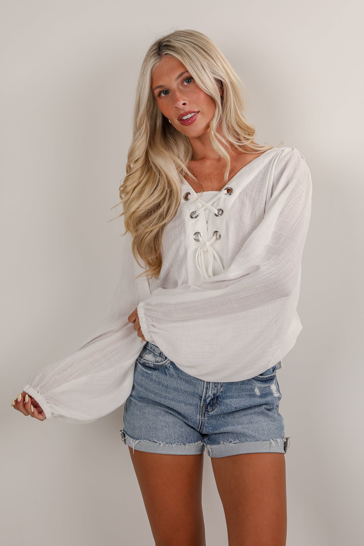 Sweet Thoughts White Blouse