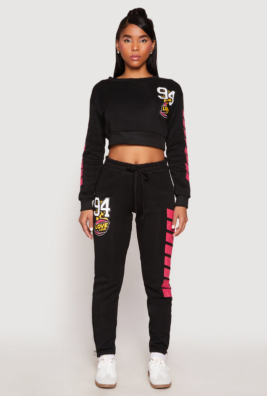 94 Love Zip Hem Sweatpants