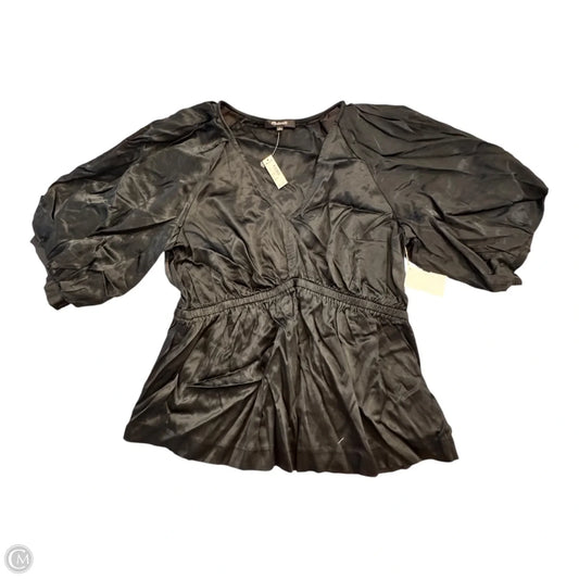 Top Short Sleeve By Madewell In Black, Size: L