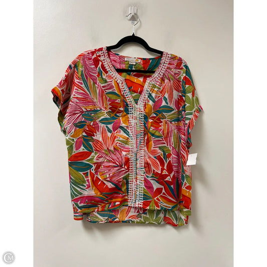 Top Short Sleeve By C And C In Multi-colored, Size: Xl