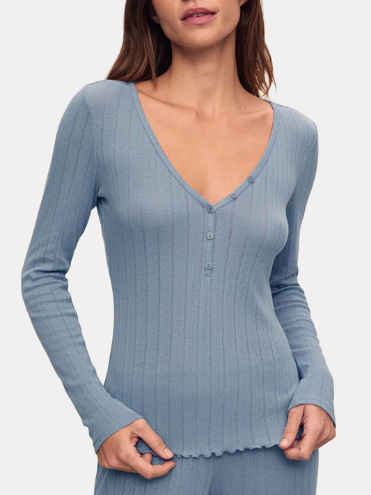 Pointelle Henley