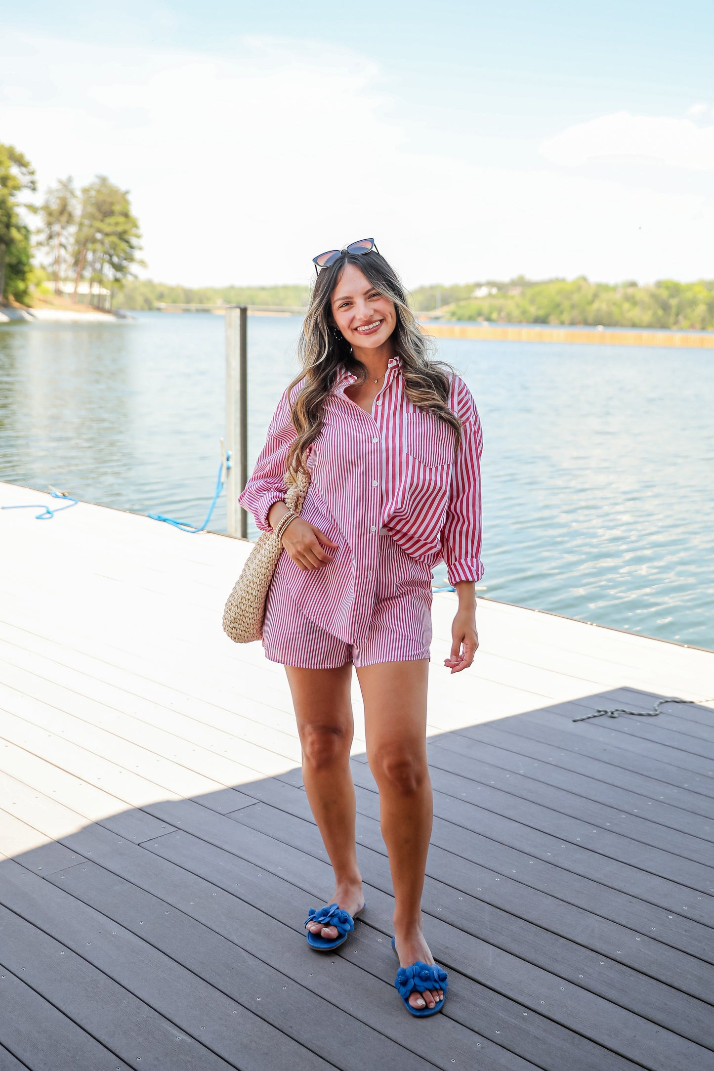 FINAL SALE - Do Not Disturb Striped Button-Up Blouse