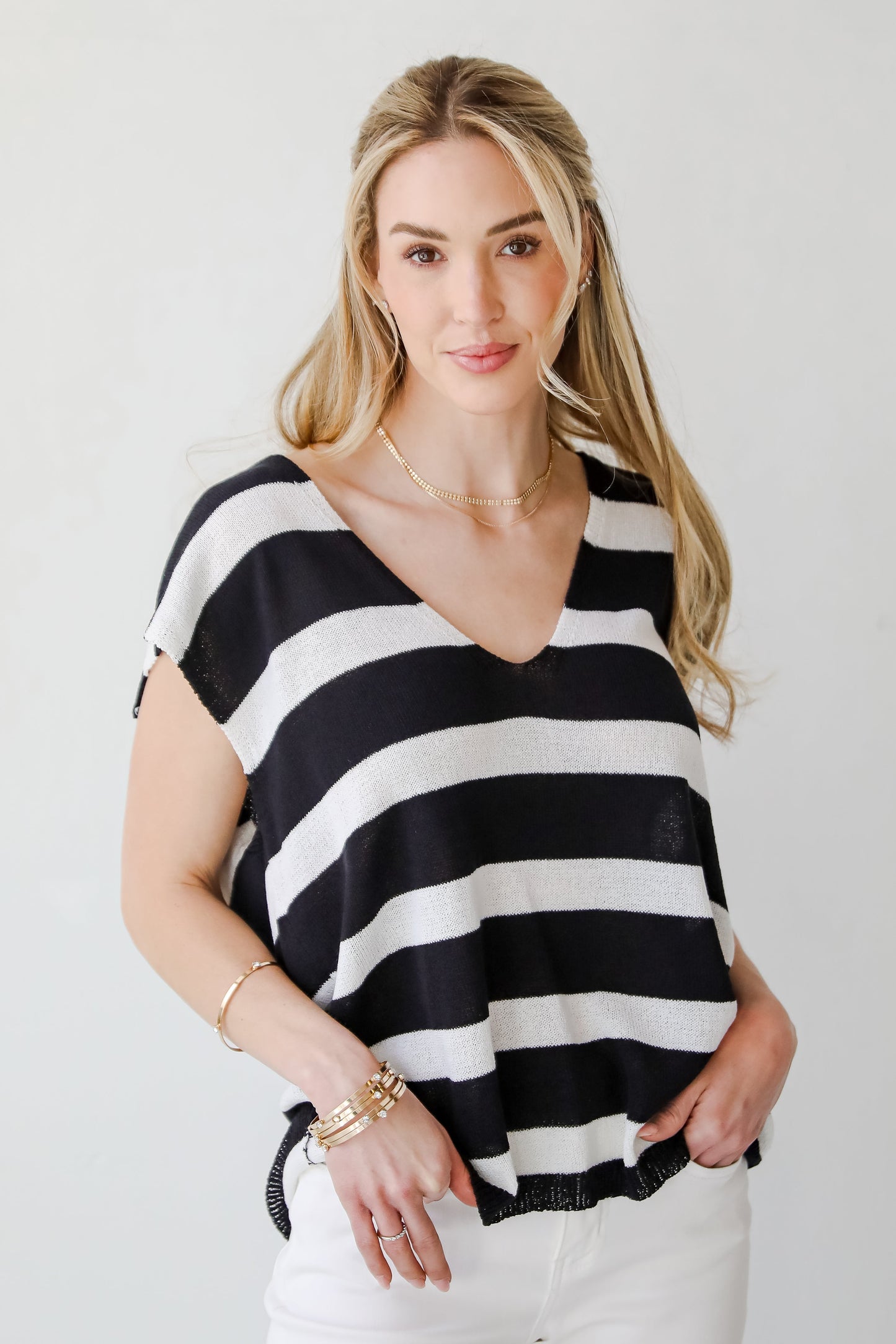 FINAL SALE - True Staple Striped Knit Tank