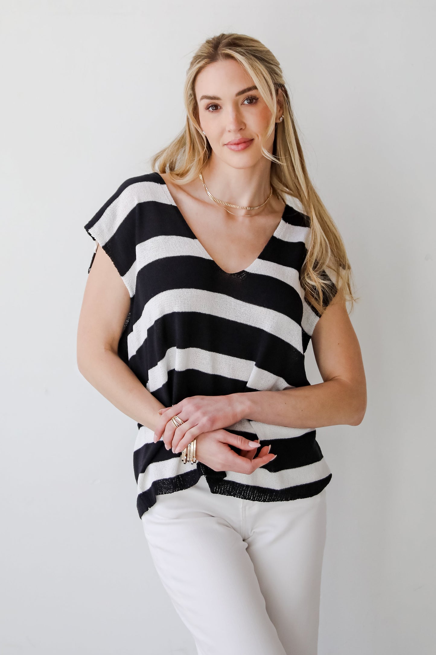 FINAL SALE - True Staple Striped Knit Tank