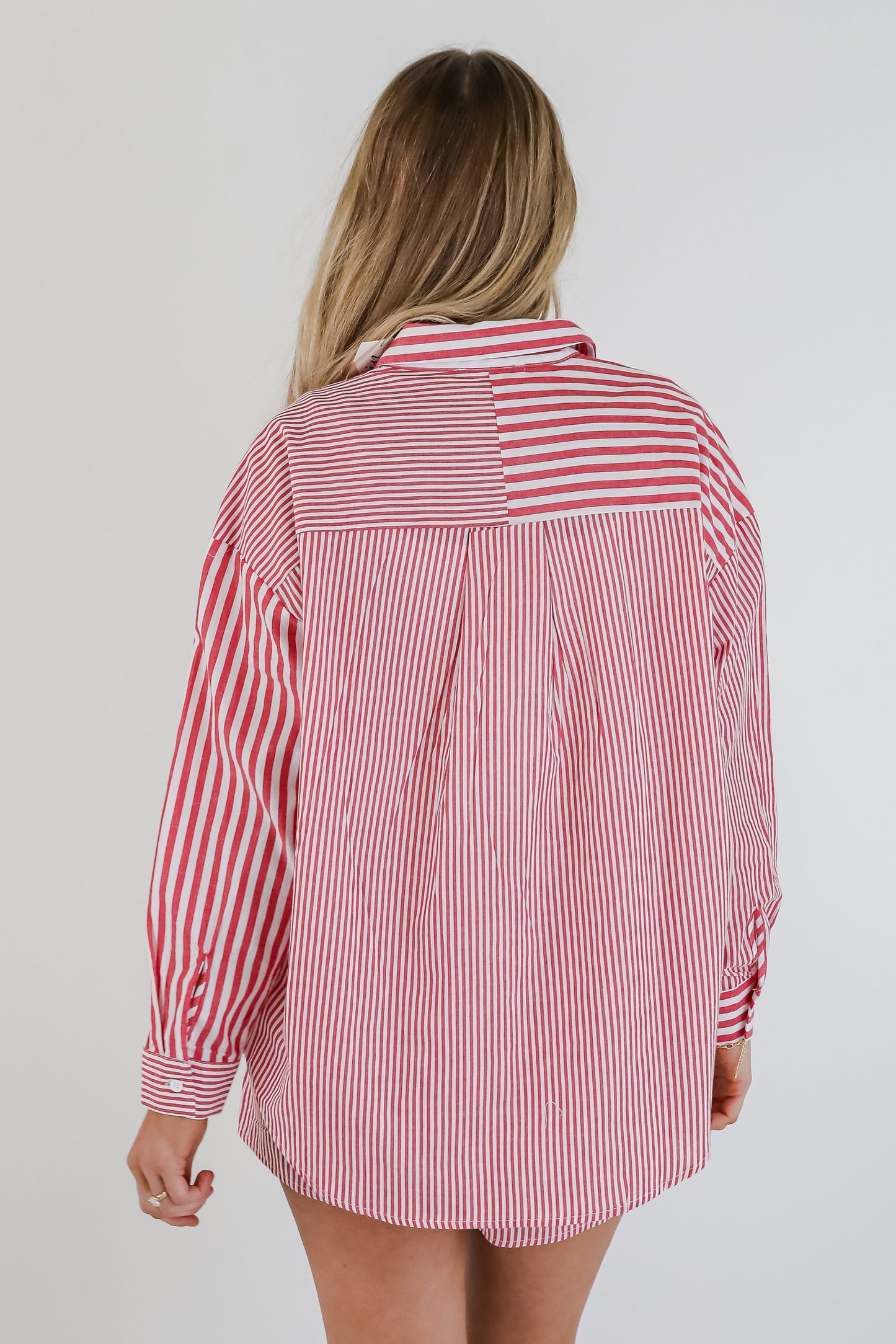 FINAL SALE - Do Not Disturb Striped Button-Up Blouse